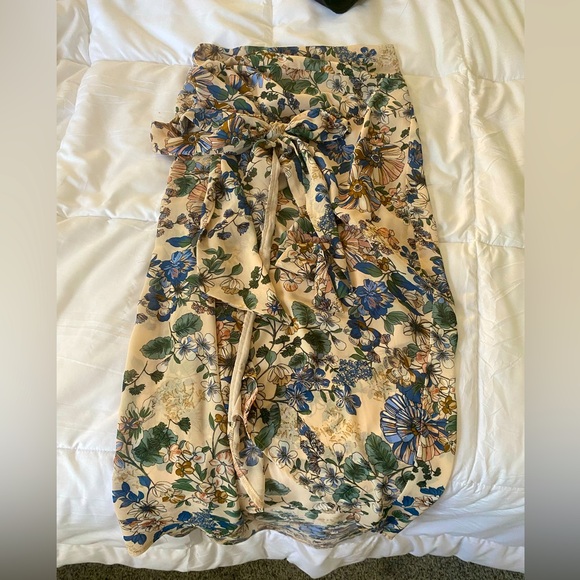 Flowy Wrap Skirt - Picture 1 of 3